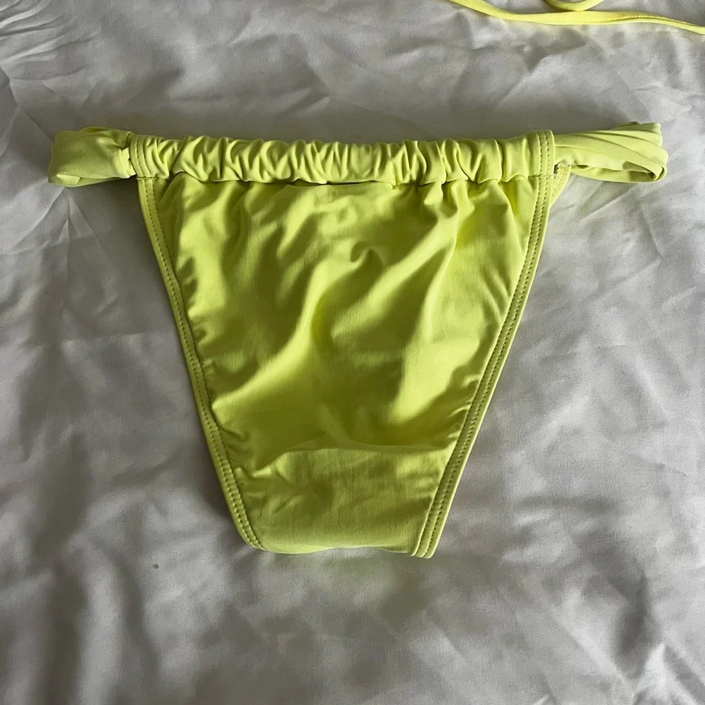 WORN ONCE Salero Swim Yellow Curtain Cheeky Bikini Bottom from Pacsun - Picture 6 of 8